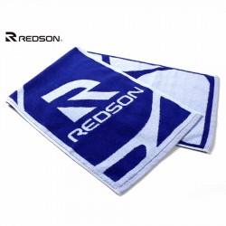 【REDSON】品牌運動毛巾100%純棉 深藍100cm
